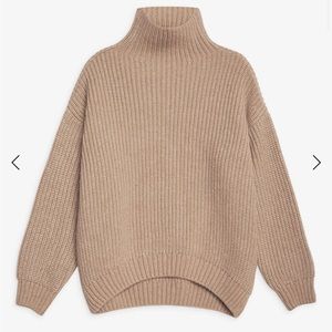 NWT Anine Bing Sydney turtleneck camel large